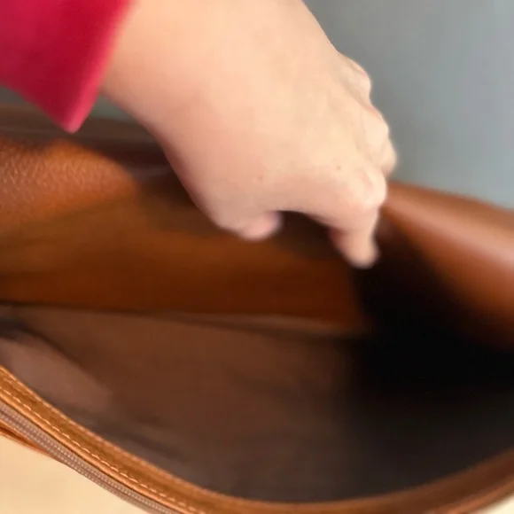 Vintage Longchamp Le Foulenne Tan Leather Attache Briefcase - Picture 9 of 15